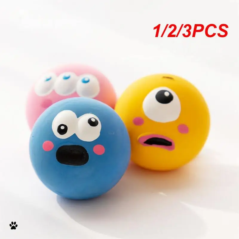 

1/2/3PCS Pet Dog Toy Interactive Rubber Balls Pets Dog Cat Puppy ElasticityTeeth Ball Puppy Chew Toys Tooth Cleaning Balls Toys