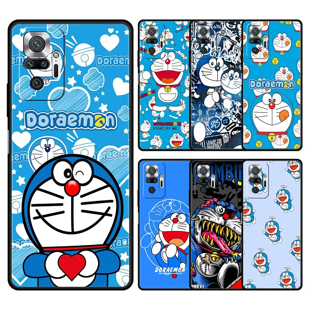 

Cartoon Doraemon Phone Case For Xiaomi Redmi Note 11 10 9 8 Pro 11S 10S 9S 7 8T 9T 9A 8A 9C K40 Gaming 11T 5G Soft Back Cover