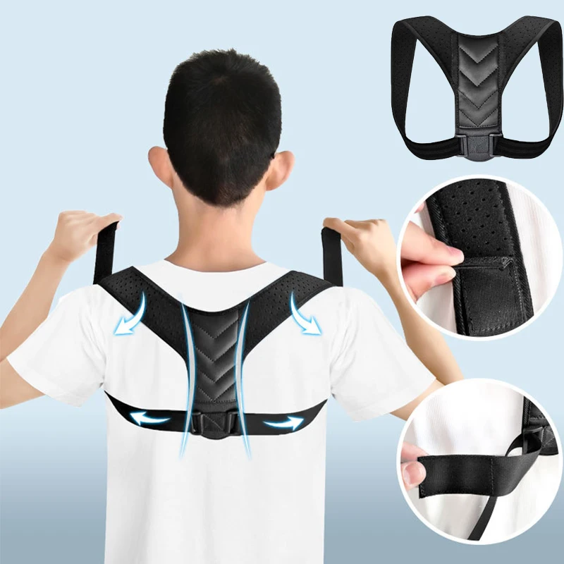

Practical adjustable Clavicle Posture Corrector Men Woemen Upper Back Brace ShoulderLumbarSupport Belt Corset Posture Correction