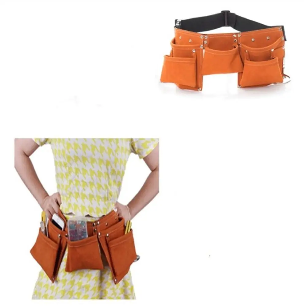 

Adjustable Tool Wais Bag Microfiber Children Tool Belt Work Bag Garden Tools Screwdriver Storage Waist Bag For Children Adults