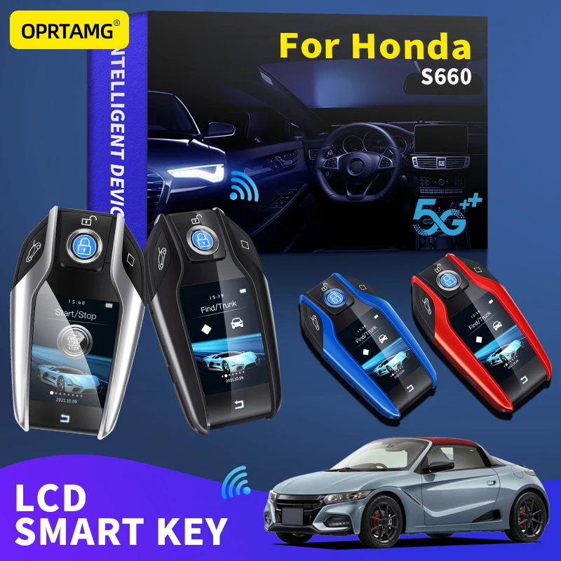 

OPRTAMG Car Smart Remote Control Key LCD Display Keyless Smart Key For Honda S660 2002 2003 2004 2005 2006 2007 2008 2009-2022