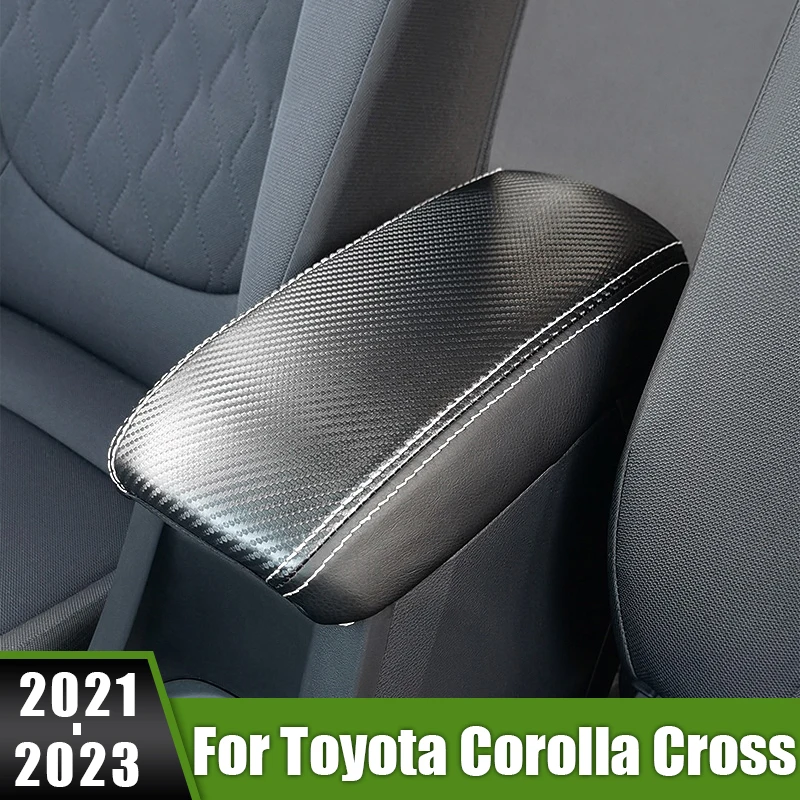 

For Toyota Corolla Cross XG10 2021 2022 2023 Hybrid Car Armrest Console Cover Mat Support Box Top Liner Pad Case Accessories