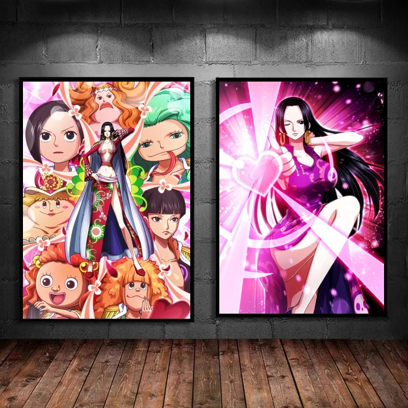 

Canvas Prints One Piece Boa Hankokku Modular Painting Modern Home Birthday Gifts Comics Pictures Hanging
