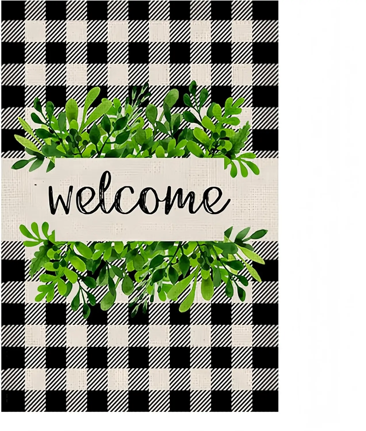 GGCC 7 FALG 12x18 дюймов Патио газон и сад уличные флаги - Добро пожаловать Зеленый