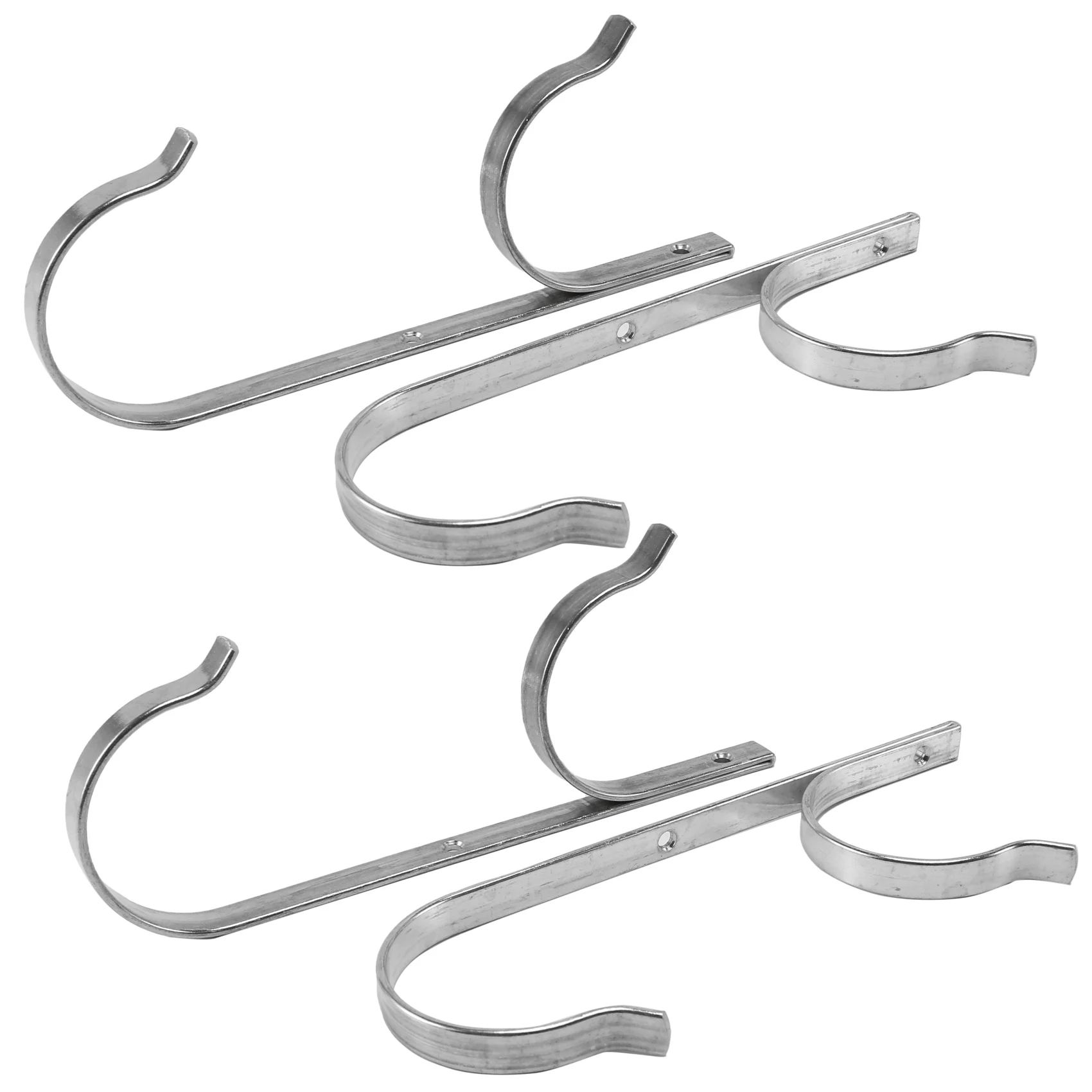

Pool Pole Hanger Premium 4Pcs Aluminium Holder Set Perfect Hooks for Telescopic Poles Skimmers Leaf Rakes Nets