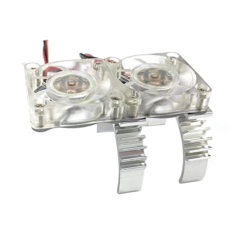 

1/10 деталь для обновления автомобиля для Traxxas Trx-4 T TRX4 82056-4, термочувствительный радиатор, охлаждение двигателя, 2 вентилятора