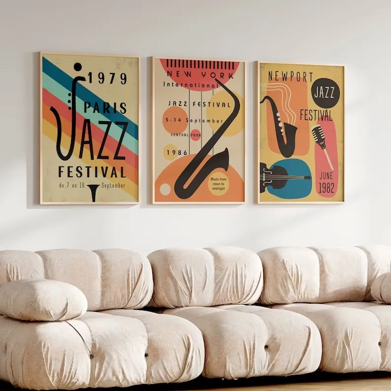 Винтажный Новый Орлеан/Берлин Джаз Фестиваль граммофон музыка искусство на