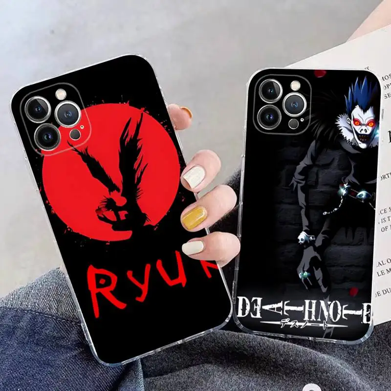 

Death Note Ryuk Phone Case For iPhone 11 12 13 14 Mini Pro Max XR X XS TPU Clear Case For 8 7 6 Plus SE 2020