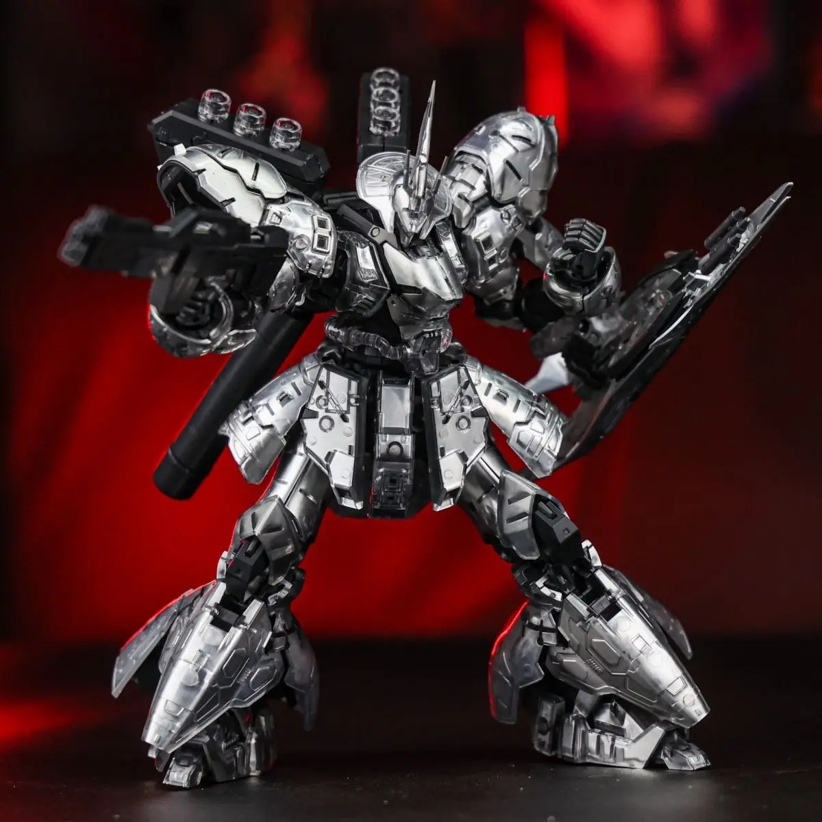Фото Модель STAR RG 1/144 MSN-04 Sazabi Silver: Сборный набор, механическая модель с металлическим покрытием, аниме-фигурка, пластиковая модель робота, игрушка, подарок №4