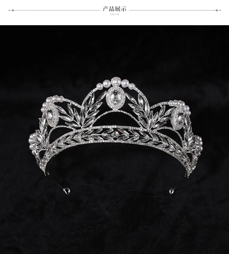 

Bridal Crown Wedding Shooting Catwalk Headband Tiara Crystal