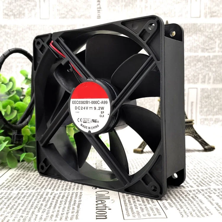 

The new original EEC0382B1-000C-A99 12038 24V 9.2W 2 wire cooling fan