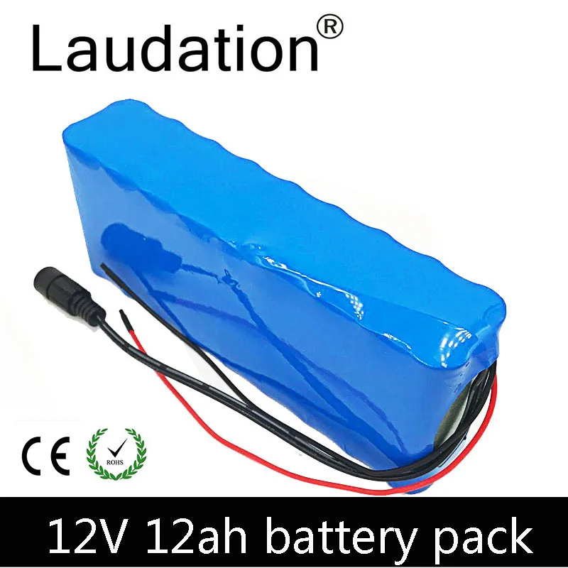 

18650 12V Rechargeable Battery DC 11.1V 12.6V 18650 Li-ion Battery 12000mAh Hunting Xenon Fishing Lamp Outdoor Light Source