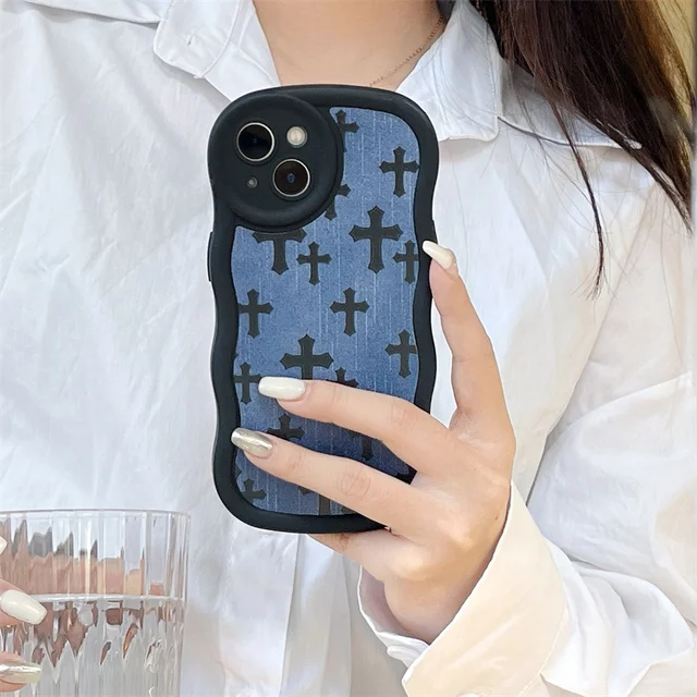 Crosses Case For iPhone 14 Plus 11 12 13 Pro Max Soft Cover 2