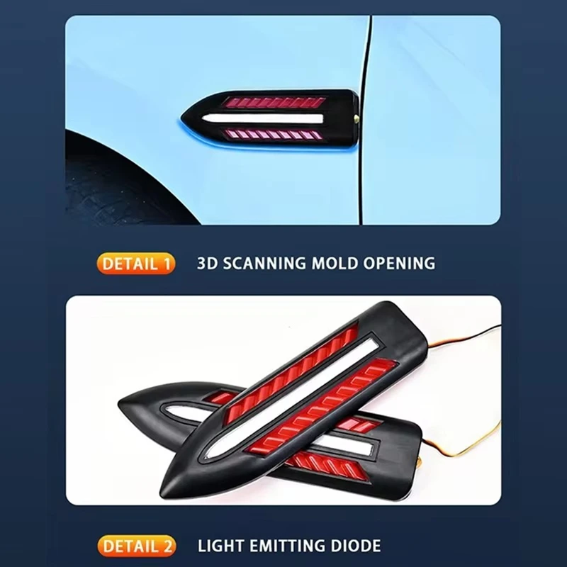 1 пара Автомобильные светодиодные лампы для руля DC 12 В