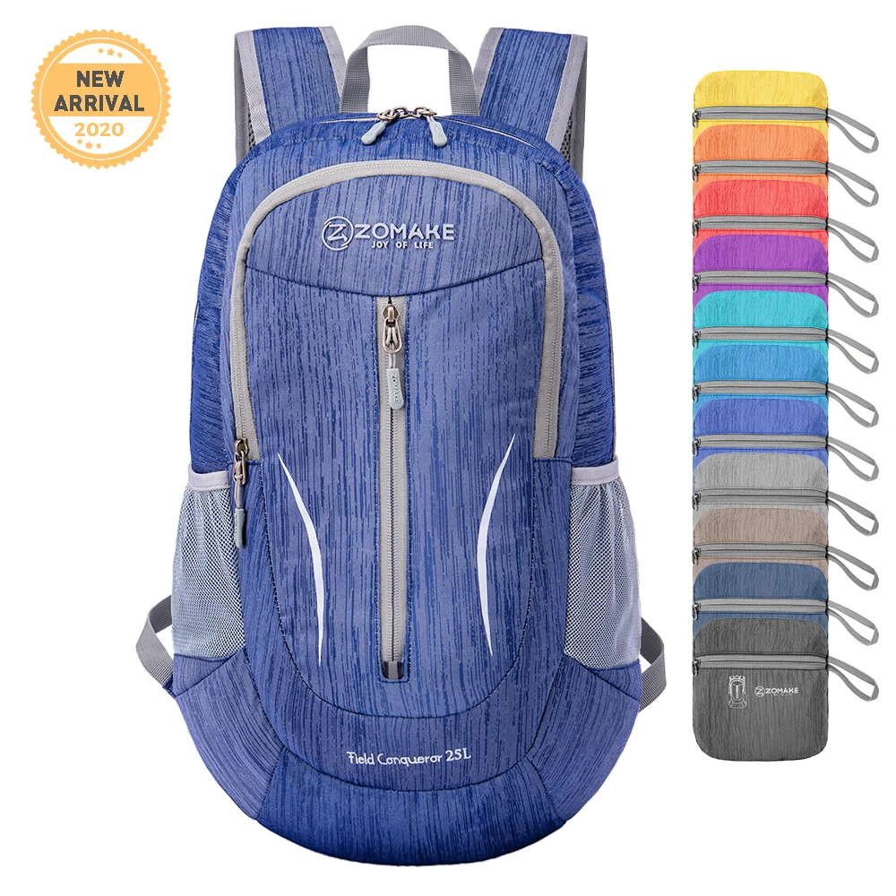 Unisex Packable Small Backpack 25L Outdoor Fishing Bags Waterproof Travel Trekking Hiking Camping Rucksack  Sports Gym Bags