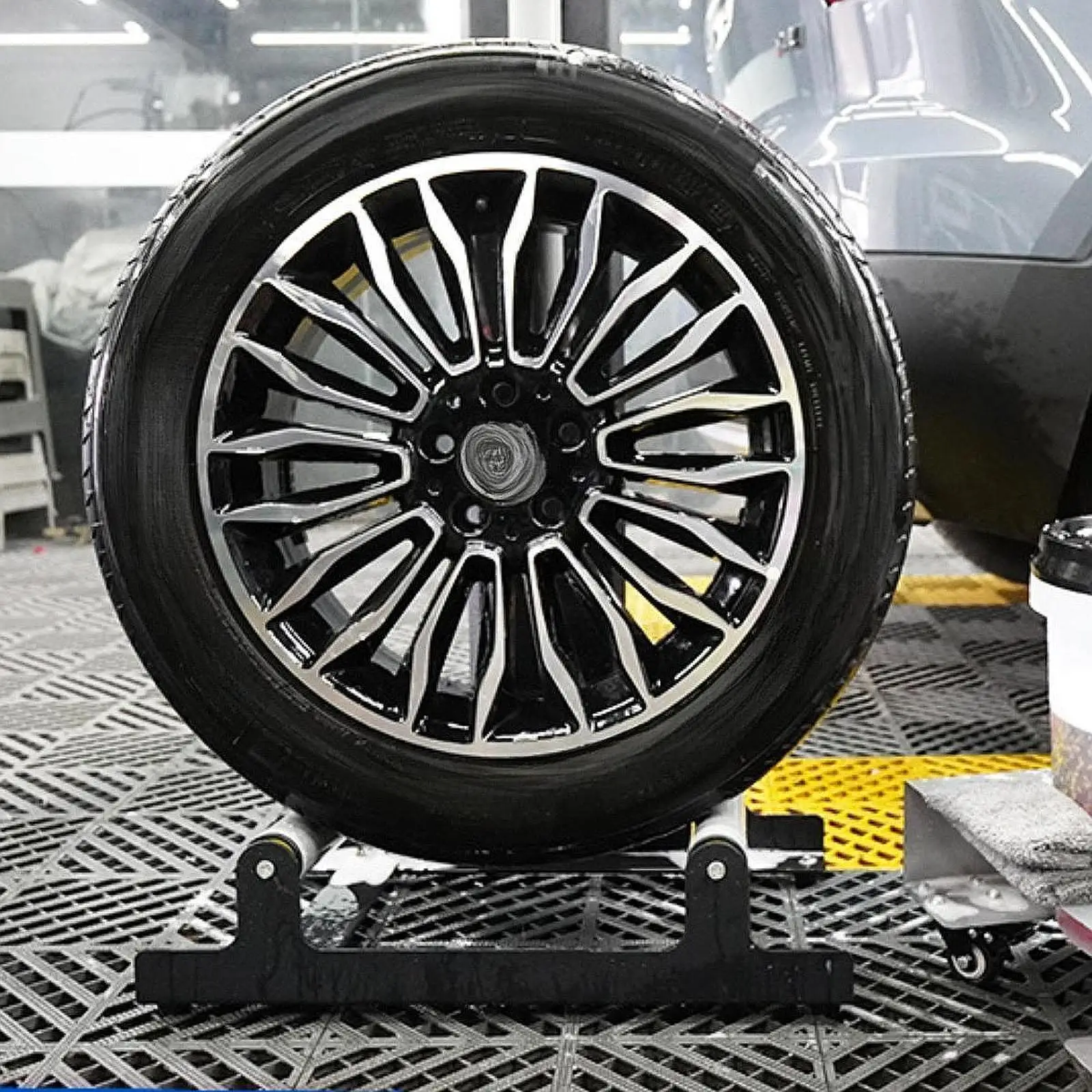 360 ° Подставка для детализации колес на роликах гаражный аксессуар мойки