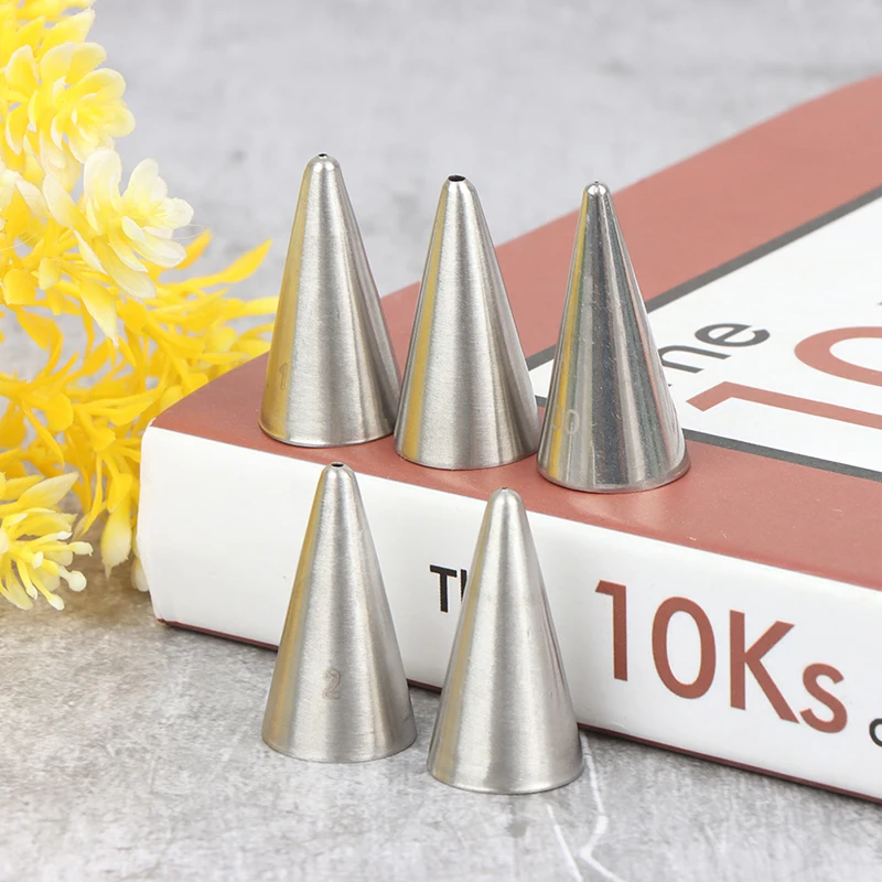 

5Pcs Round Fine Hole Icing Piping NozzlesCake Decorating Nozzle Cream Tips Decorating Pastry Tools