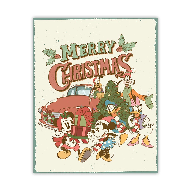 

Постер Disney Микки и Минни Рождество Винтаж