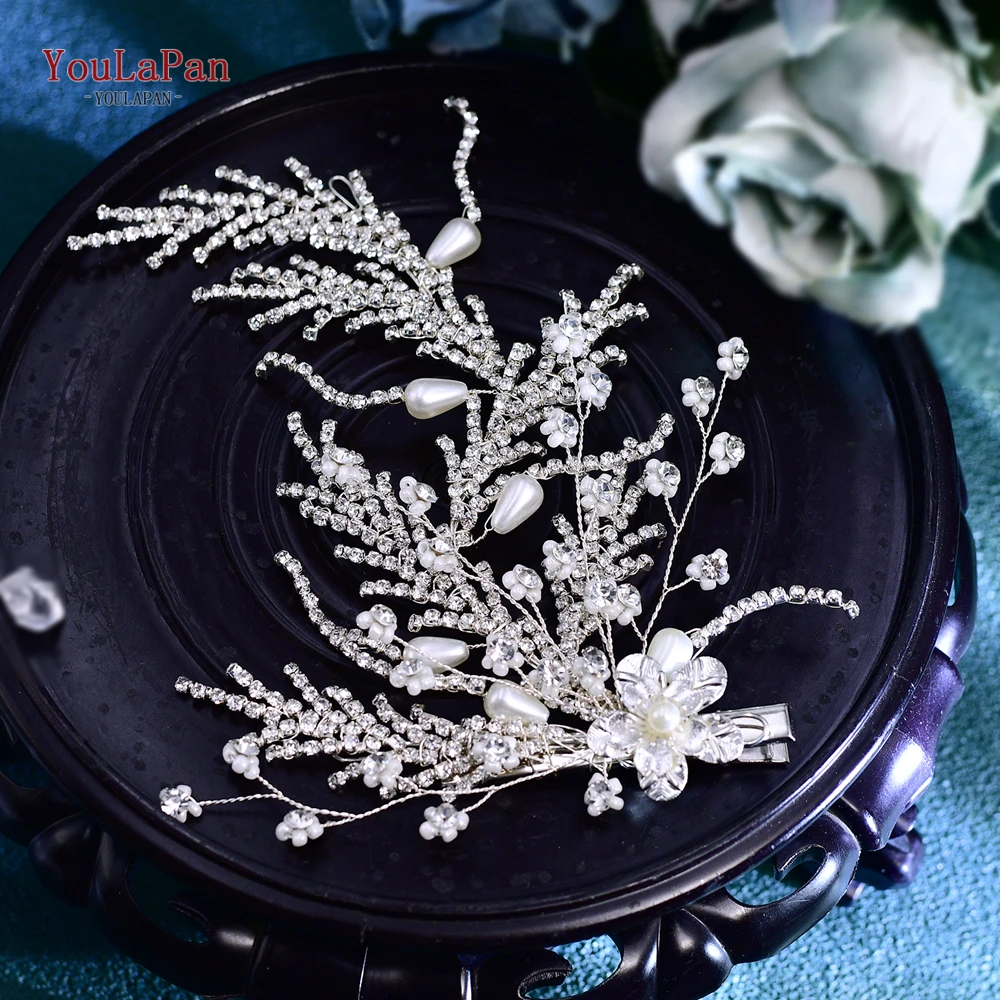 Жемчужные Заколки YouLaPan для невесты женский свадебный аксессуар повязка на