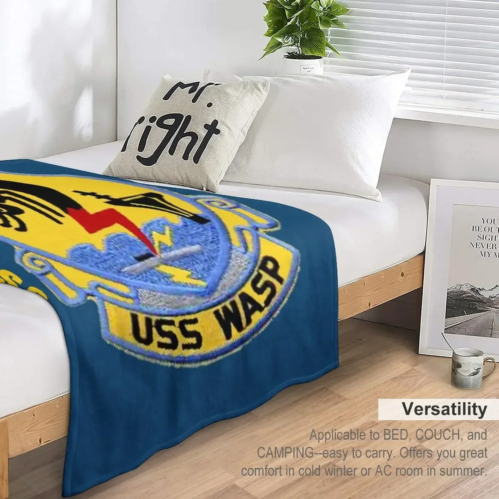 USS Wasp (CV/CVA/CVS-18) для темных цветов Одеяло Утяжеленные зимние кровати Идеи подарков