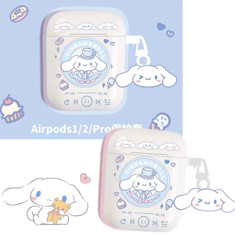 Airpodss Case Sanrio Series Cinnamorol Silica Gel Cover for Apple Airpods Pros 1/2/3 Earphone Protective Sleeve Kids Toys Gift