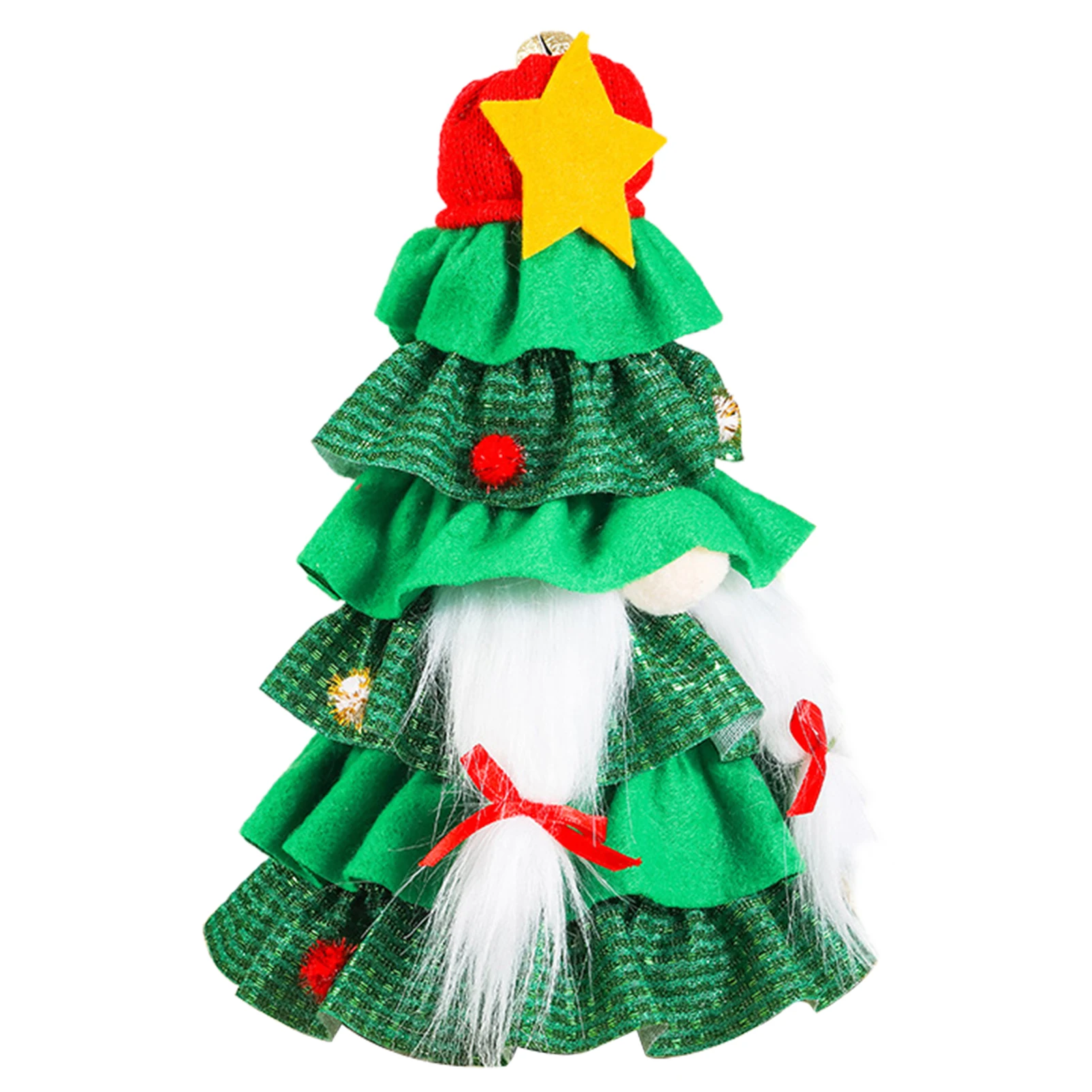 

Креативная милая плюшевая кукла без лица в форме рождественской елки, платье, праздничное украшение для дома, рождественские товары, украше...