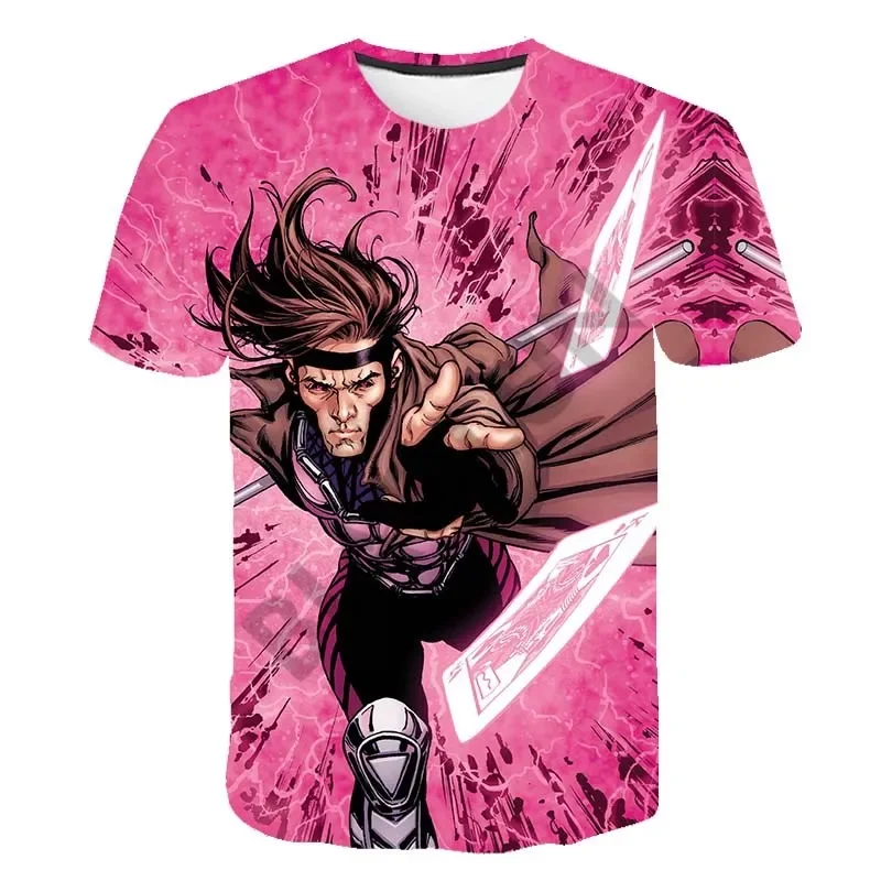 Футболка с коротким рукавом и круглым вырезом для косплея 3D-принтом супергероев