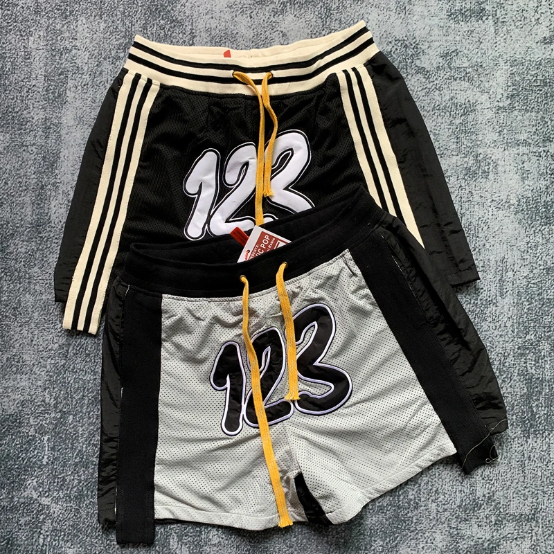 

RRR123 Shorts Embroidered Logo Men Women 1:1 Mesh Casual Shorts RRR123 Sports Shorts