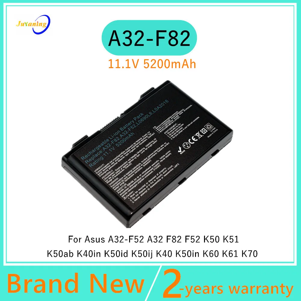 Фото Аккумулятор для ноутбуков ASUS A32-F52, совместимый с моделями A41, F52, F82A, K40, K40A, K40C, K40E, K40S, K50, K50C, K51A, K60, K61, K70, K70A, P50, P81, X5A, X5D, X70, A32-F82 №1