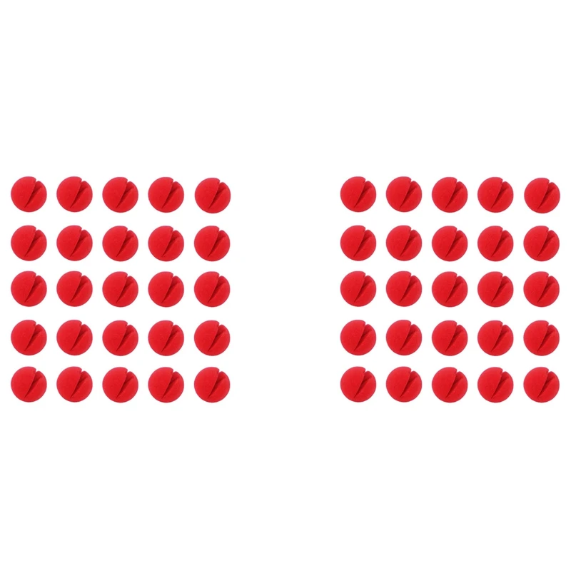 

Носы Красного клоуна для косплея, 2 х2 дюйма, 60 шт.