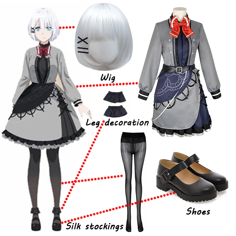

Anime The Detective Is Already Dead -Siesta Cosplay Costume Dress Outfits Halloween Carnival Suit Custom Made