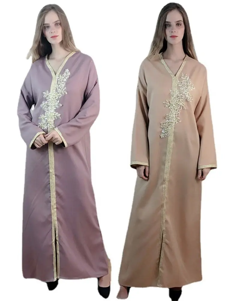 

Ramadan Eid Mubarak Prayer Clothes Women Abaya Dubai Femme Turkey Islam Muslim Modest Dress Robe Longue Musulmane Kaftan Vestido