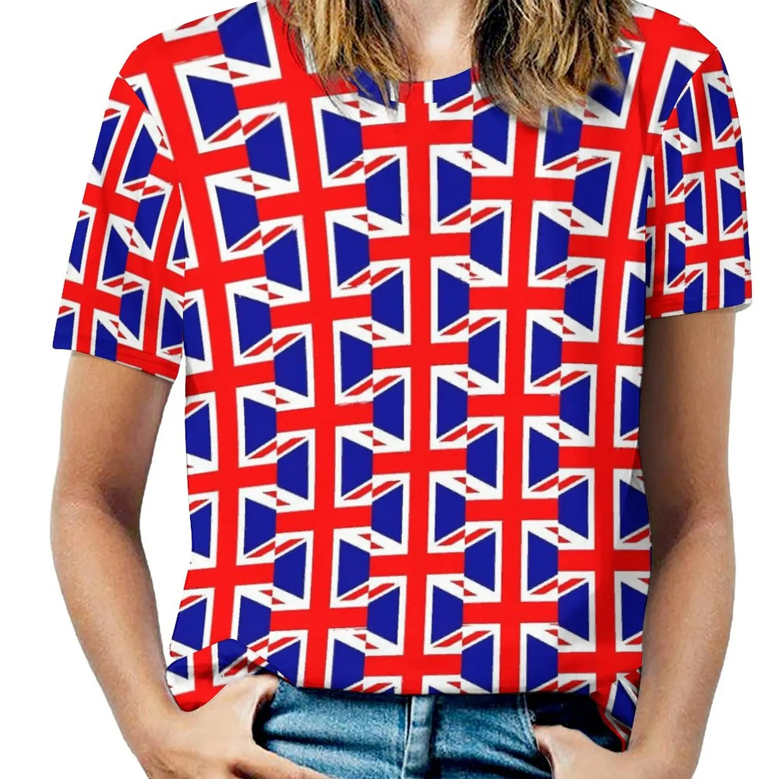 

Футболка с британским флагом, милые футболки с принтом флагов Великобритании, Повседневная футболка с коротким рукавом, летние футболки на заказ, большие размеры 5XL 6XL
