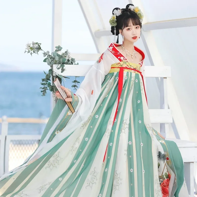 NT182 оригинальное подлинное женское платье Hanfu в китайском стиле с вышивкой и