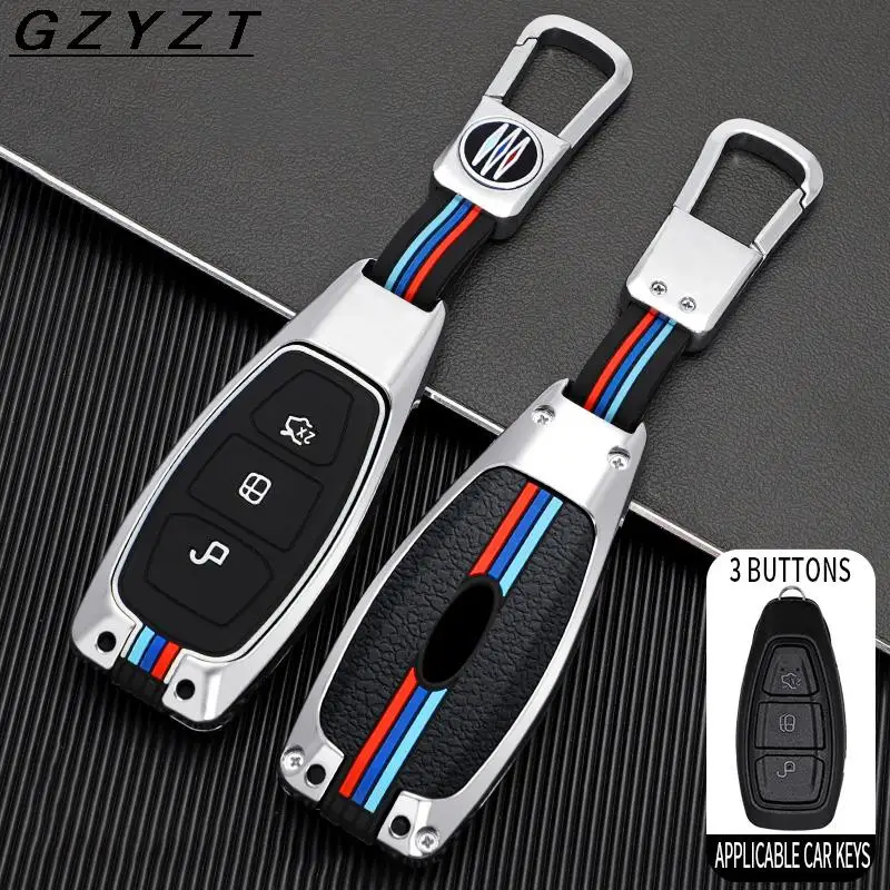 

Zinc Alloy Car Remote Key Case Cover Shell Fob Ford Focus MK3 Mondeo Fiesta Kuga Ecosport Ranger Escape Protector Accessories