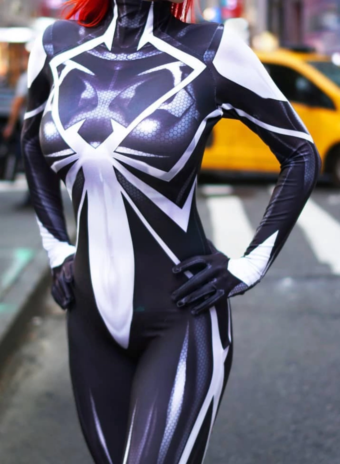 Костюм для косплея на Хэллоуин черный женский костюм паука комбинезон