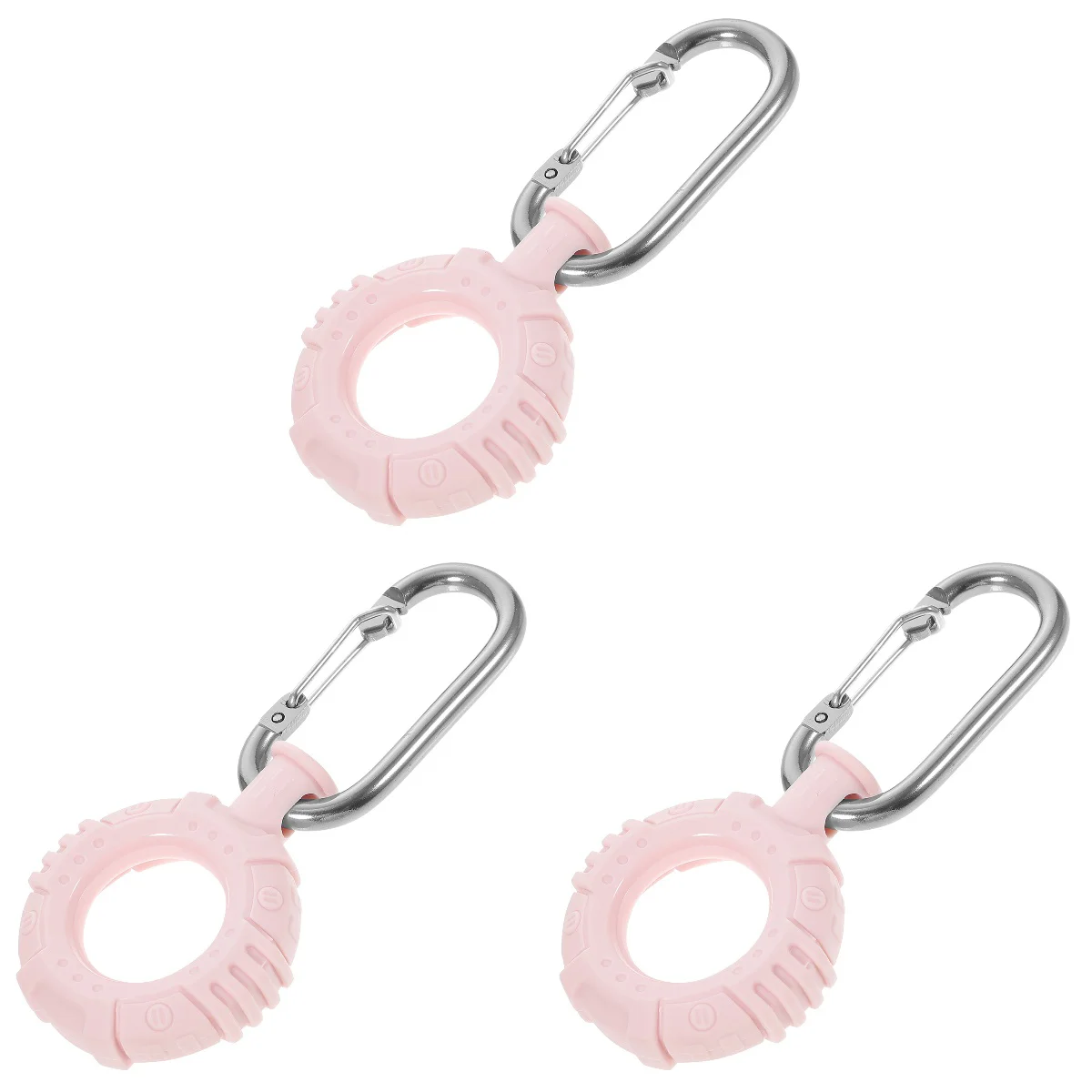 

3pcs TPU Case Key Ring Anti-Lost Cover Secure Holder Outdoor Compatible for