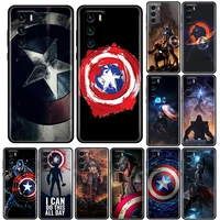 phone case for huawei p50 p50e p40 p30 p20 p10 smart 2021 pro lite 5g plus silicone case cover captain america thors marvel