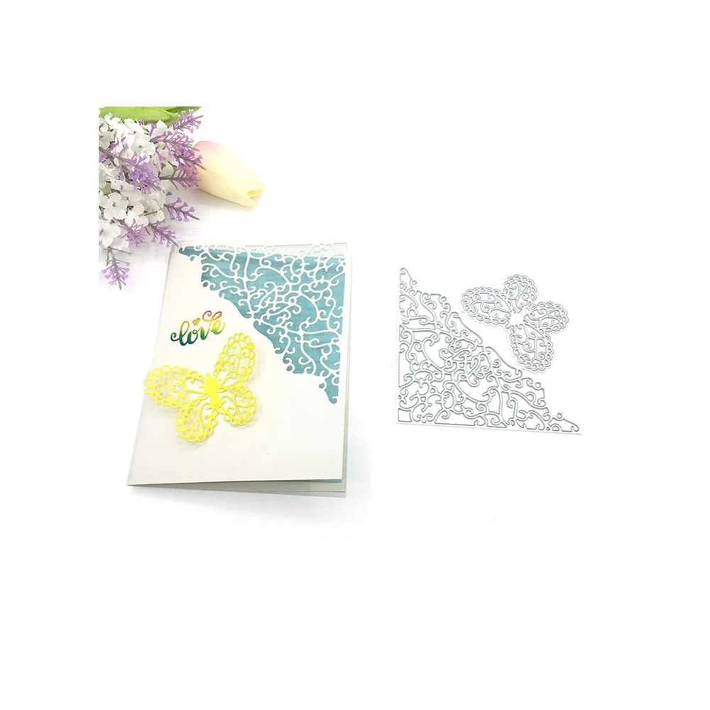 

Julyarts Butterfly Corner Design Craft Supplies Metal Dies "Diary Decoration Stencil Embossing Template DIY