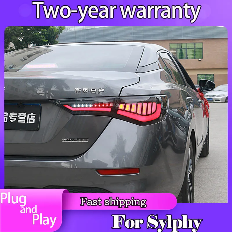 

Автомобильный Стайлинг для Nissan Sylphy задние фонари 2019 2020 2021 Новый Sentra светодиодный задний фонарь DRL сигнал тормоз задний автомобильные аксесс...