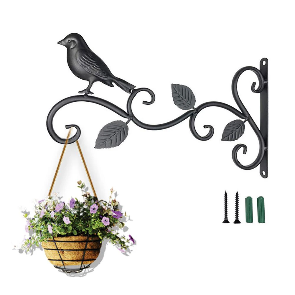 

Металлическая фотокорзина для растений, милая Вешалка-крючок для ветра, вешалка для двора, балкона, товары для украшения дома