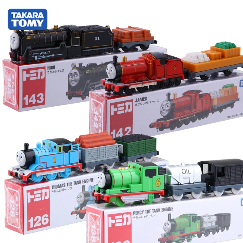 Оригинальный поезд Tomica Thomas Поезд Танк двигатель железнодорожный поезд Перси Джеймс Хиро Гордон детские игрушки для мальчиков подарок на день рождения
