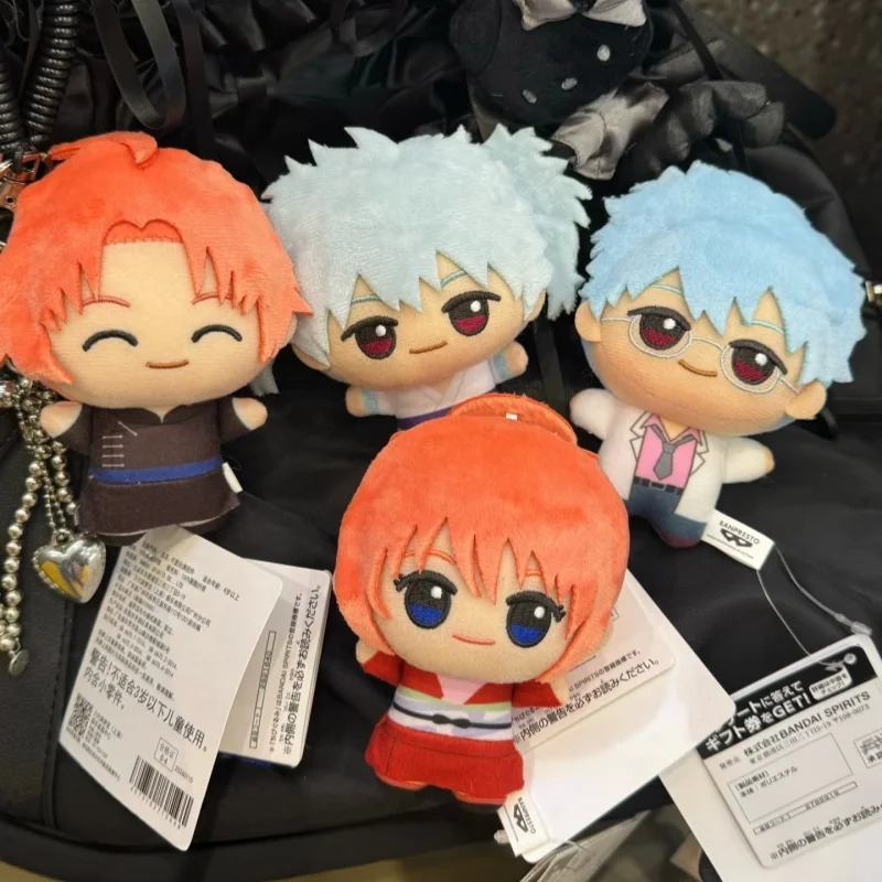 Фото В наличии: Оригинальные плюшевые куклы Bandai Gintama Yoshiwara In Flames Vol 1, мягкие игрушки-персонажи аниме, коллекционные подарки №1