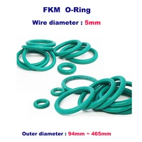 fkm cs 5mm o ring green fluorine rubber o ring sealing gasket washer insulation oil high temperature corrosion resistance od94mm