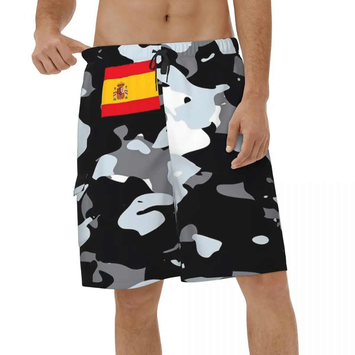 

Camouflage Military Style Shorts Quick Dry Men's Swimming Shorts Printed Male Briefs