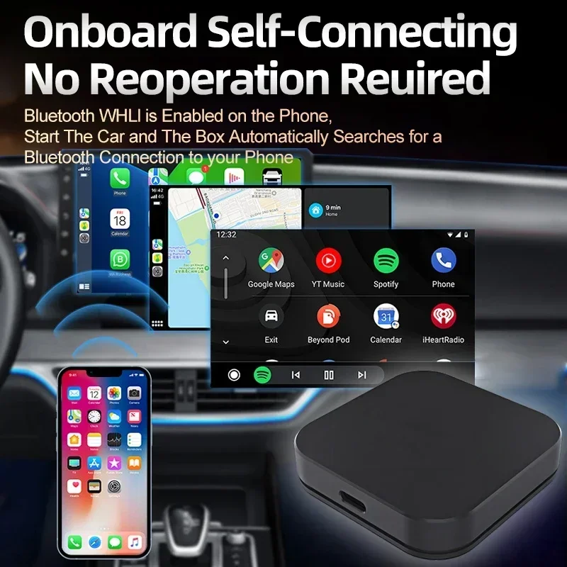 Для Suzuki Ciaz Wired To Wireless CarPlay 2in1 Box Android Беспроводной адаптер Dongle BT 5 8 ГГц Wi-Fi для Apple Iphone