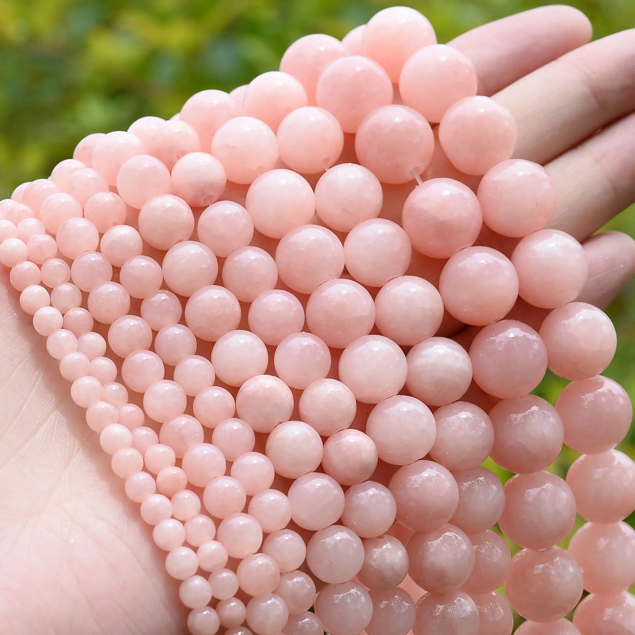 

Круглые бусины-Распорки из нефрита, 4, 6, 8, 10, 12 мм, 15 дюймов