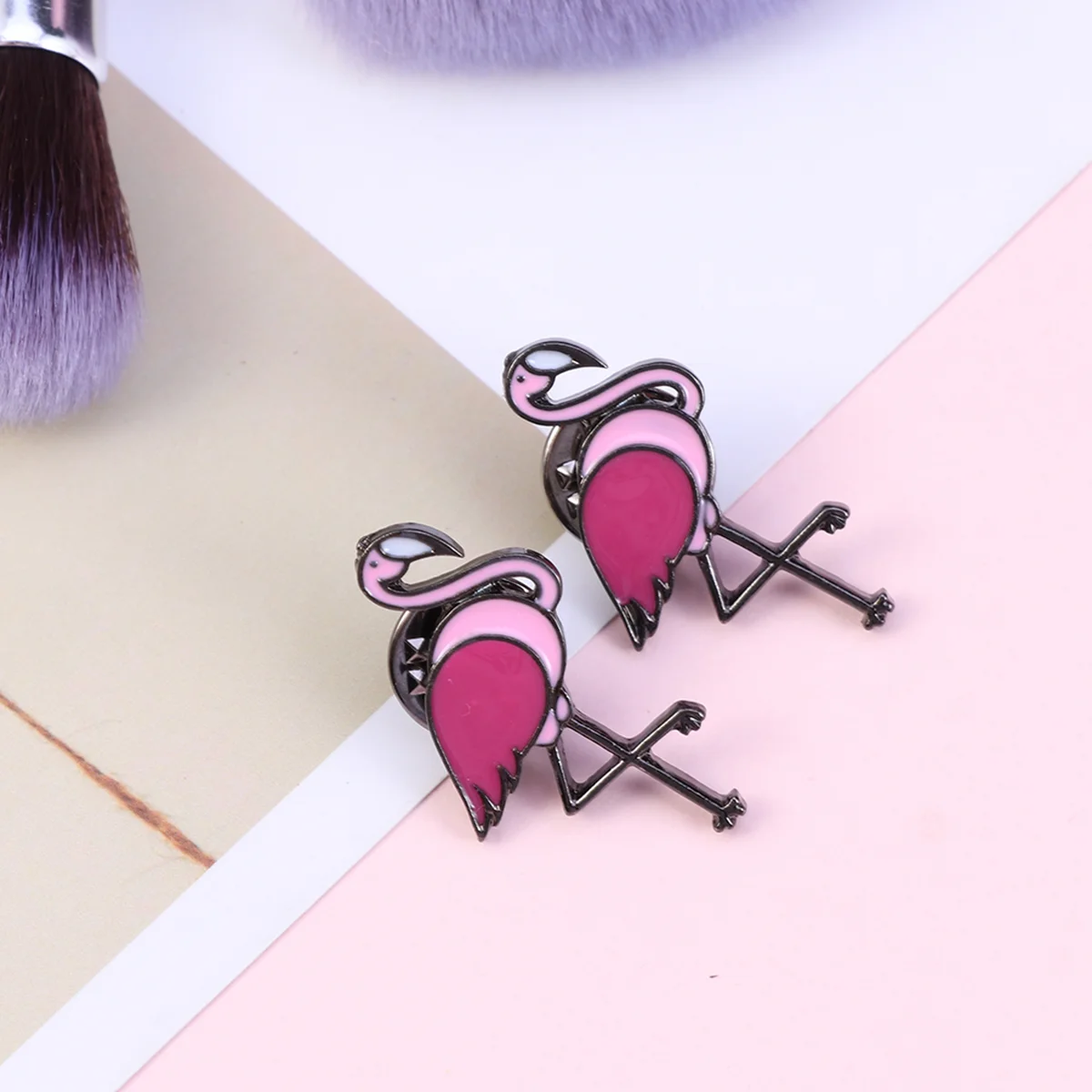 

2 Pcs Corsage Lapel Pin Cartoon Brooch Collar Pin Cartoon Lapel Brooch Flamingo Badges Pin Large Brooches Women