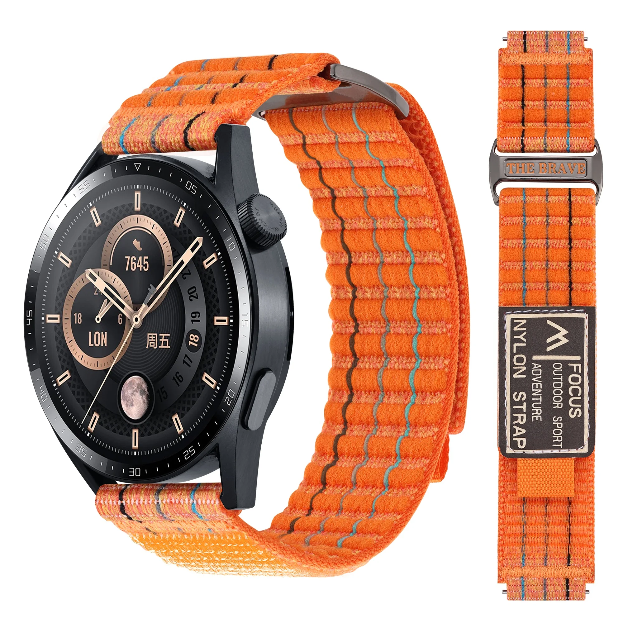 20mm 22mm Trail Loop Strap for Samsung Galaxy Watch 7 6 5 4 classic pro active 2 gear3 Bracelet Huawei gt5 3 band