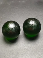 41mm green moldavite czech meteorite impact glass sphere ball natural rough stone crystal energy stone ball 1pcs
